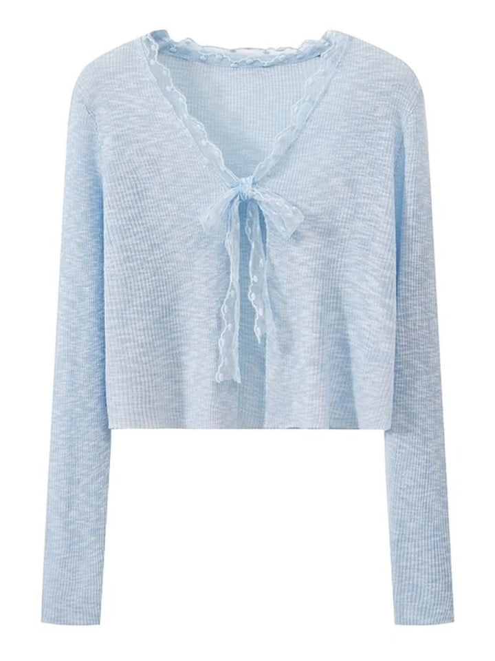 Fashion Casual All-Match Knit Short Outerwear 2026 Summer New Long Sleeve Knit Women&