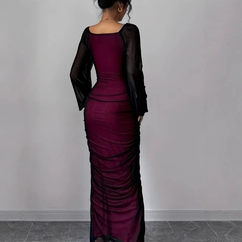 The Popular Western-Style Women'S Dresses Include Square-Neck, Elegant, And Sexy Slim-Fit Dresses, Wear Exude A High-End Vibe