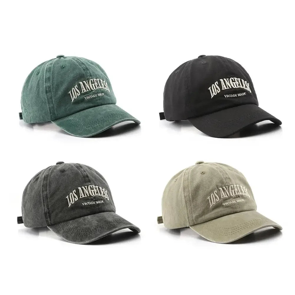 Women Fashion Casual Los Angeles Baseball Cap Cotton Soft Top Hats For Men Unisex Embroidery Snapback Hat Hiking Sunscreen Caps