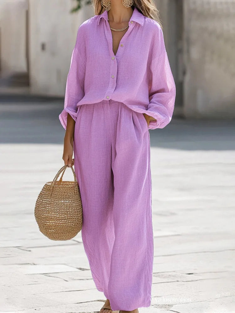 Simple Cotton Linen Women&