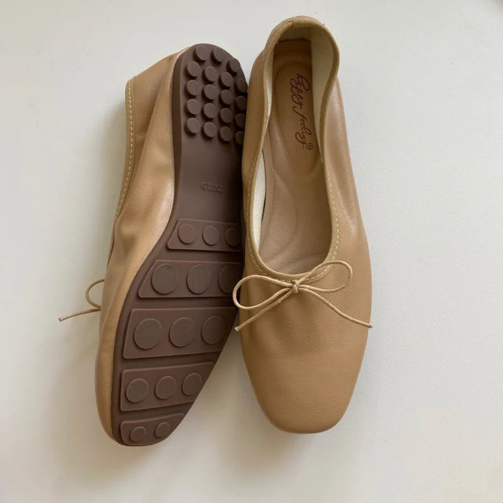 Fashion Shallow Women Ballet Flats Dance Shoes Casual Female Soft Footwear Butterfly-Knot Ladies Flats Slip On Shoes