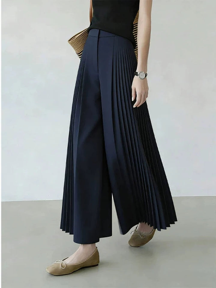 Fashionable High-Waisted Wide-Leg Pants Women&