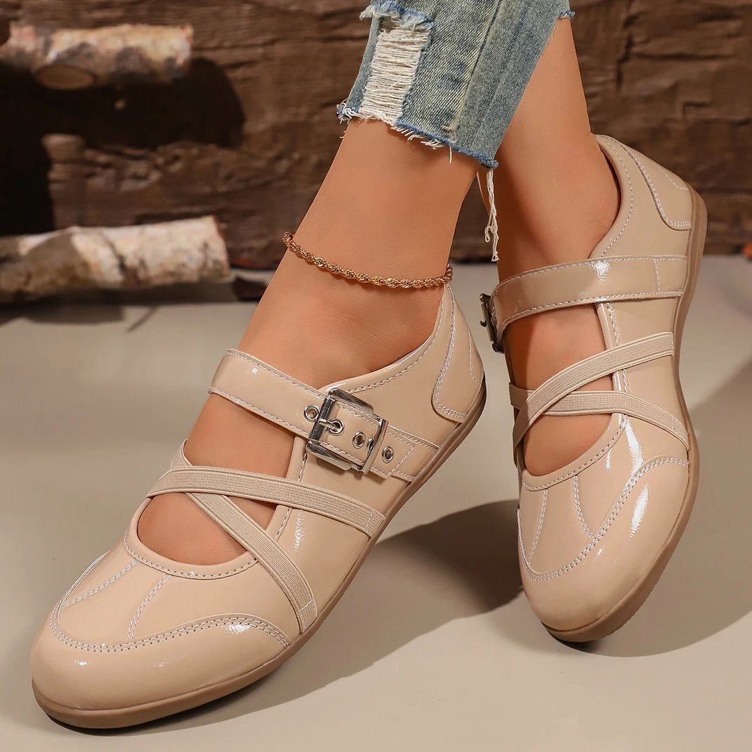 Comfortable Casual Mary Jane Shoes Flat Bottom Versatile Soft Sole Lightweight Women&