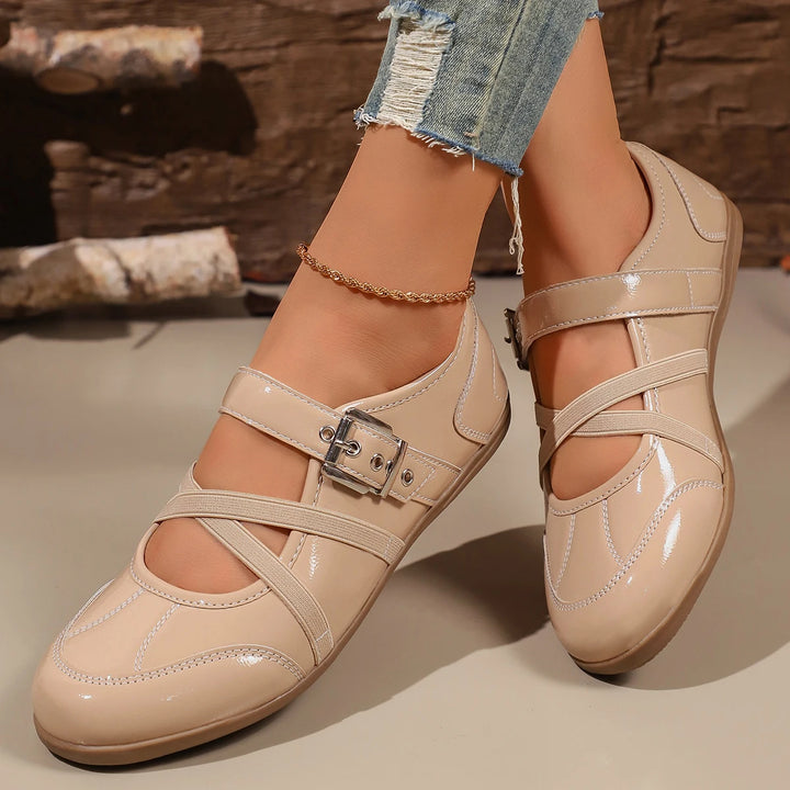 Comfortable Casual Mary Jane Shoes Flat Bottom Versatile Soft Sole Lightweight Women&