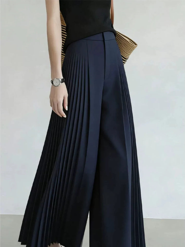 Fashionable High-Waisted Wide-Leg Pants Women&