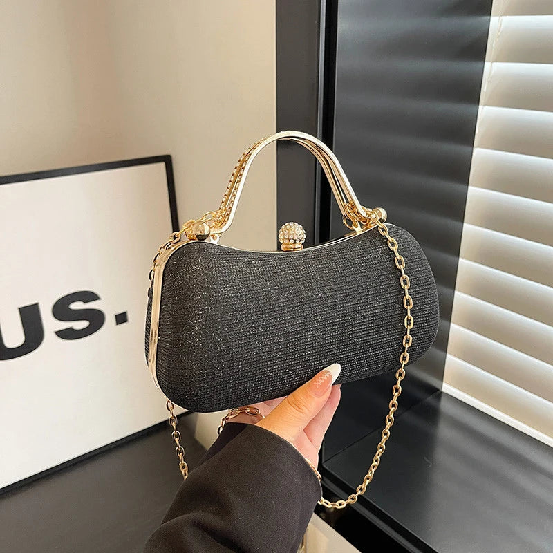 Chain Evening Bag Dinner Shoulder Bag For Women Handbag - Fashion Crossbody Bags Vintage Underarm Bag Satchel