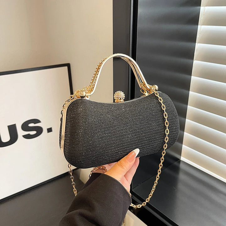 Chain Evening Bag Dinner Shoulder Bag For Women Handbag - Fashion Crossbody Bags Vintage Underarm Bag Satchel