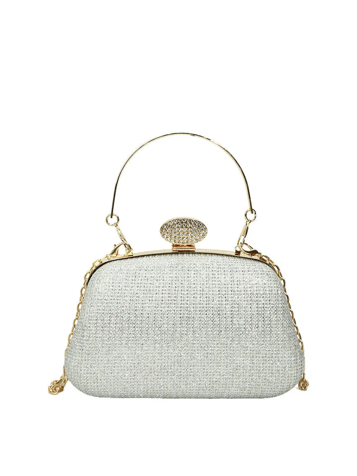 Chain Evening Bag Dinner Shoulder Bag for Women Handbag - Fashion Crossbody Bags Vintage Elegant Rhinestones Clutch Bag 2025 New