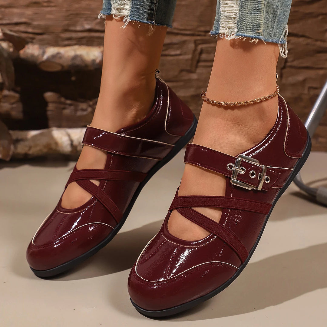 Comfortable Casual Mary Jane Shoes Flat Bottom Versatile Soft Sole Lightweight Women&