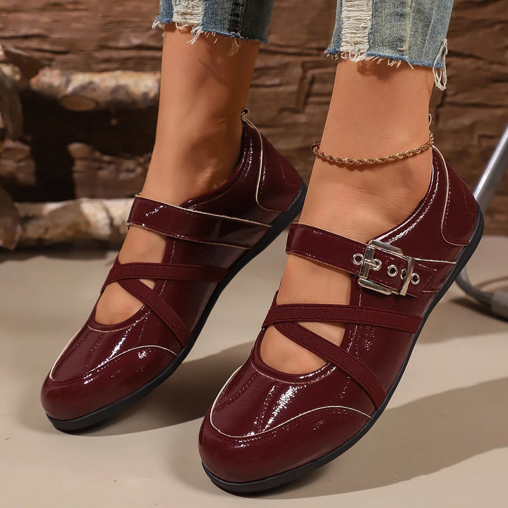 Comfortable Casual Mary Jane Shoes Flat Bottom Versatile Soft Sole Lightweight Women&