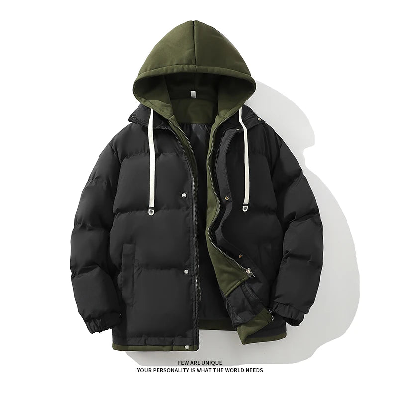 Winter Parkas Women 2025 New in Casual Thick Warm Jackets Hood Coats Solid Loose Female Down Outerwears Chaquetas Parkas Mujer