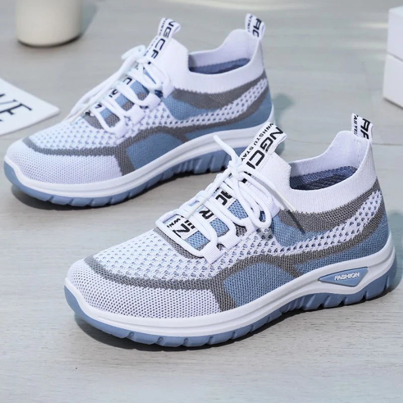 Women Sneakers 2025 New Spring Autumn Brand Luxury Vulcanize Shoes Casual Footwear Zapatillas Mujer Light Flat Breathable Shoes