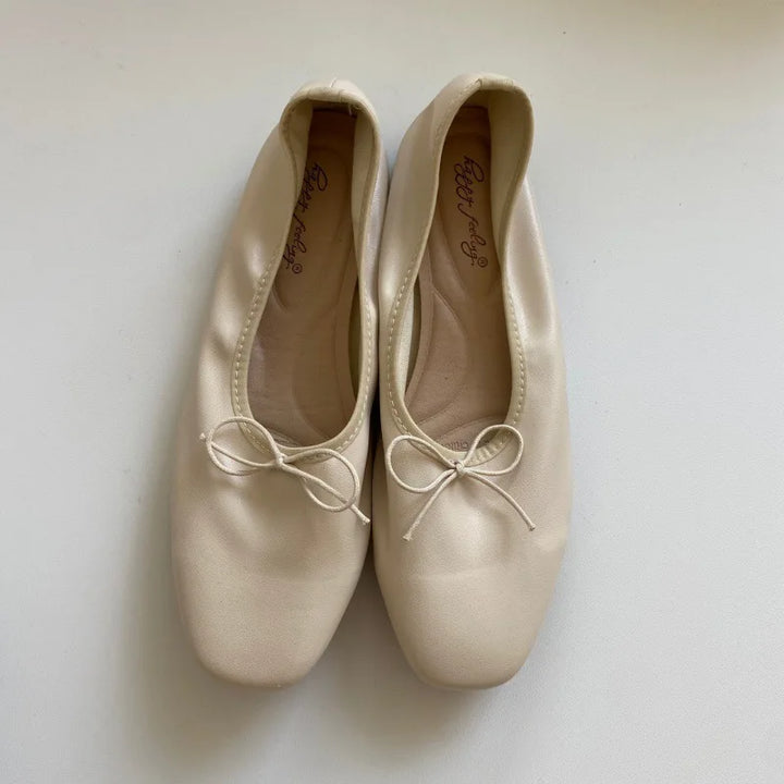 Fashion Shallow Women Ballet Flats Dance Shoes Casual Female Soft Footwear Butterfly-Knot Ladies Flats Slip On Shoes