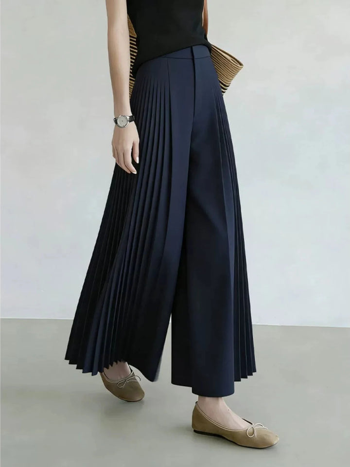 Fashionable High-Waisted Wide-Leg Pants Women&
