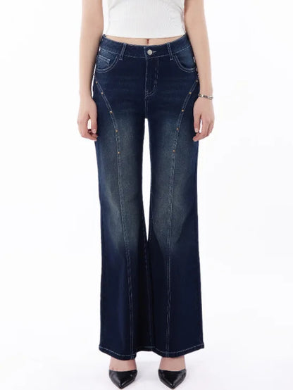 Jeans For Women, Retro Micro Flared Plus Size Jeans For Women, Slim Fit And Fashionable Women's Pants