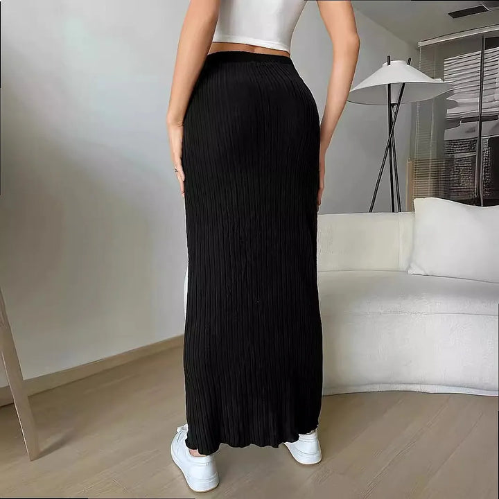 Sexy Bodycon Pencil Skirt High Waist Elastic Waist Spring Summer Casual Midi Skirts Women Fashion
