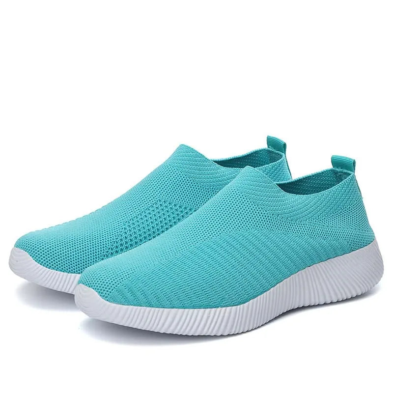 2024 New Fashion Sneakers For Women Casual Shoes Comfortable Soft Sneakers Women Slip On Sock Shoes For Women Ladies Flat Shoes