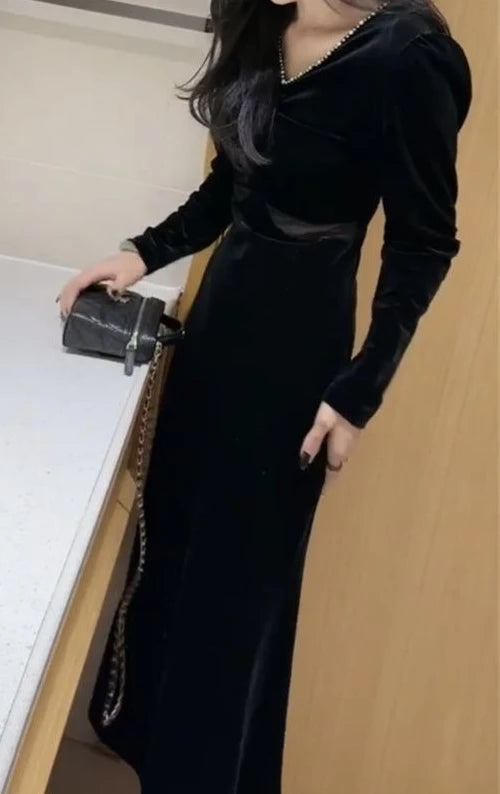 Fashionable Velvet Dress for Women&