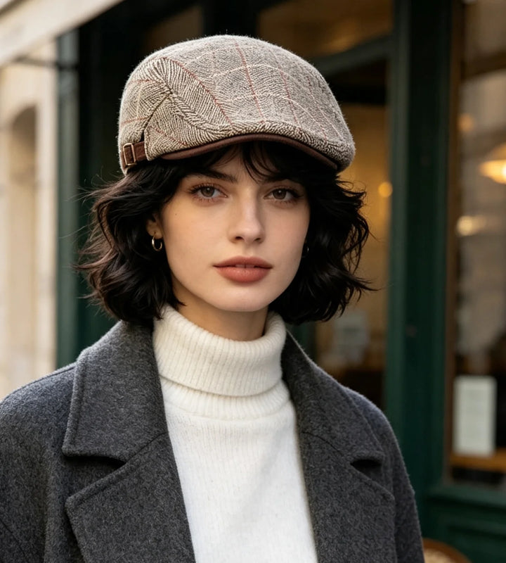 Flat Ivy Gatsby Newsboy Hat for Men And Women Winter Spring Autumn Driving Cabbie Hunting Cap Classic Style