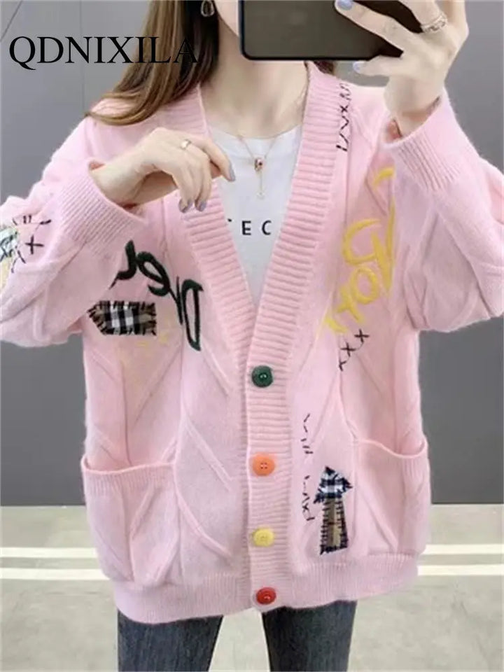 Spring Autumn New Outerwear Elegant Sweater Women&