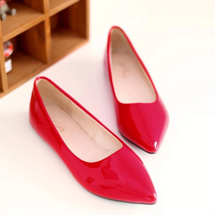 Comfortable Flat Woman Flats Spring Autumn Female Ballet Shoes Pointed Toe Red Nude Red Blue Casual Work Loafer Shoes Women