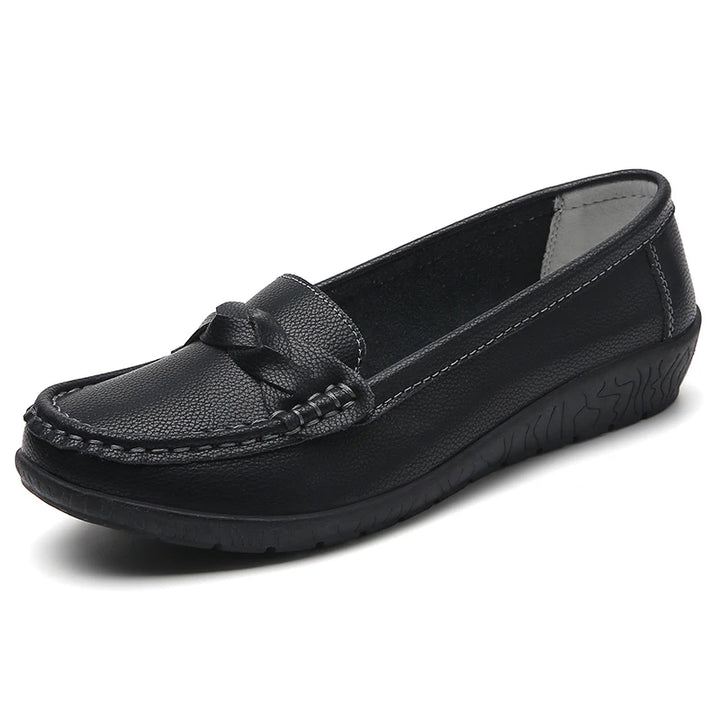 Shoes Women 2025 New Loafers Slip On Flats Leather Shoes Woman Comfortable Flat Shoes Women White Zapatos Mujer Women&