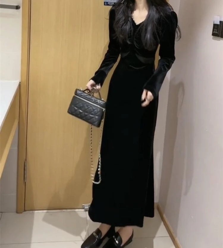 Fashionable Velvet Dress for Women&