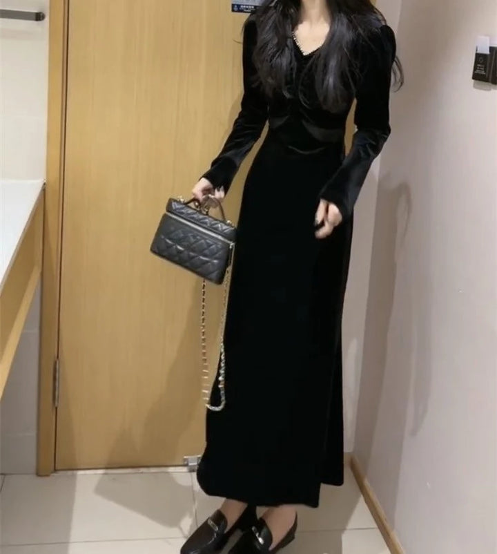 Fashionable Velvet Dress for Women&