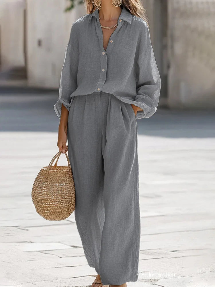 Simple Cotton Linen Women&