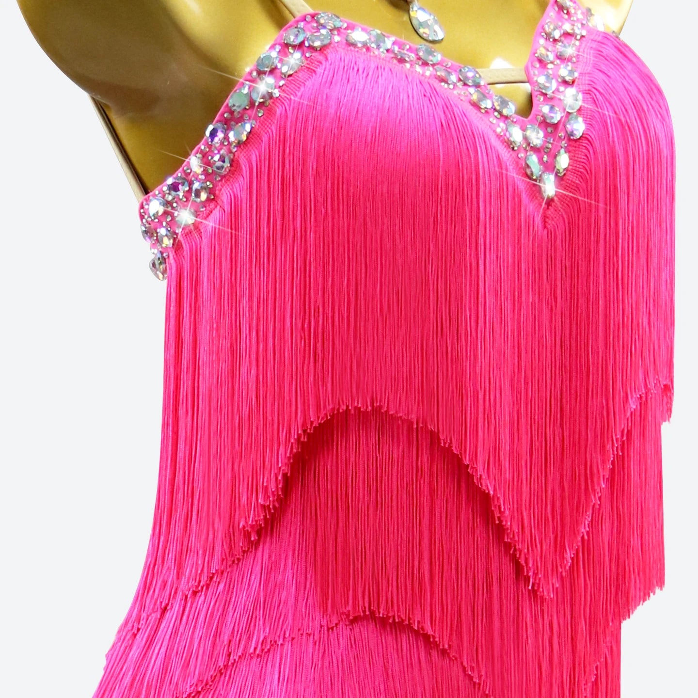 Women's Evening Dress Latin Dance Costume Party Competition Adult Prom Girls Stage Fringed Outfits Sport Suit practice Dancewear