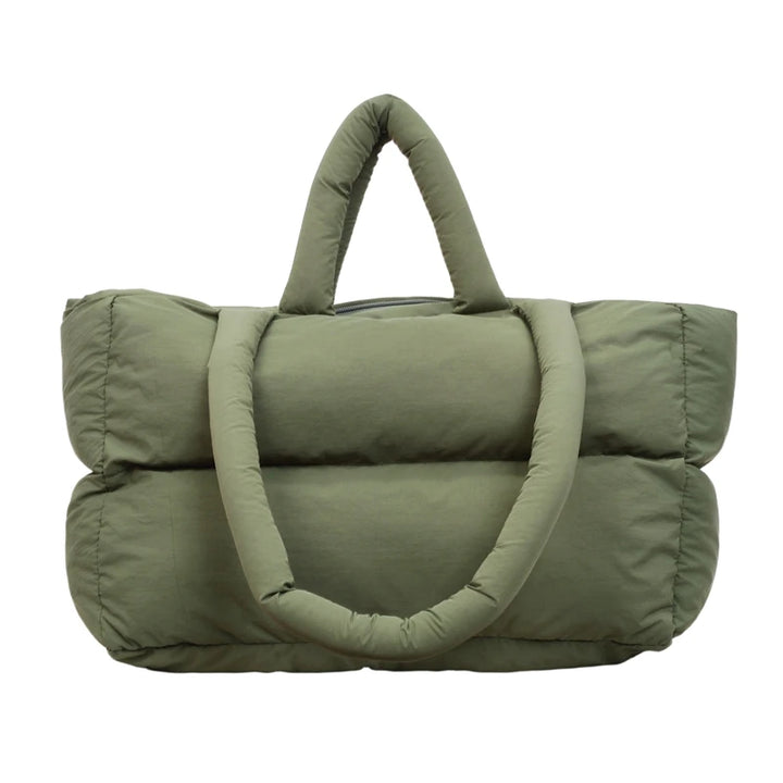 2025 Winter Latest Trend Women Shoulder Tote Bags Space Cotton Padded Large Capacity Shopper Totes Quality Commute Handbags Lady