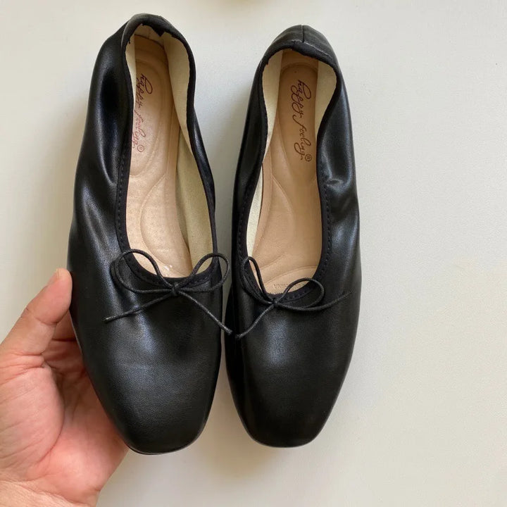 Fashion Shallow Women Ballet Flats Dance Shoes Casual Female Soft Footwear Butterfly-Knot Ladies Flats Slip On Shoes