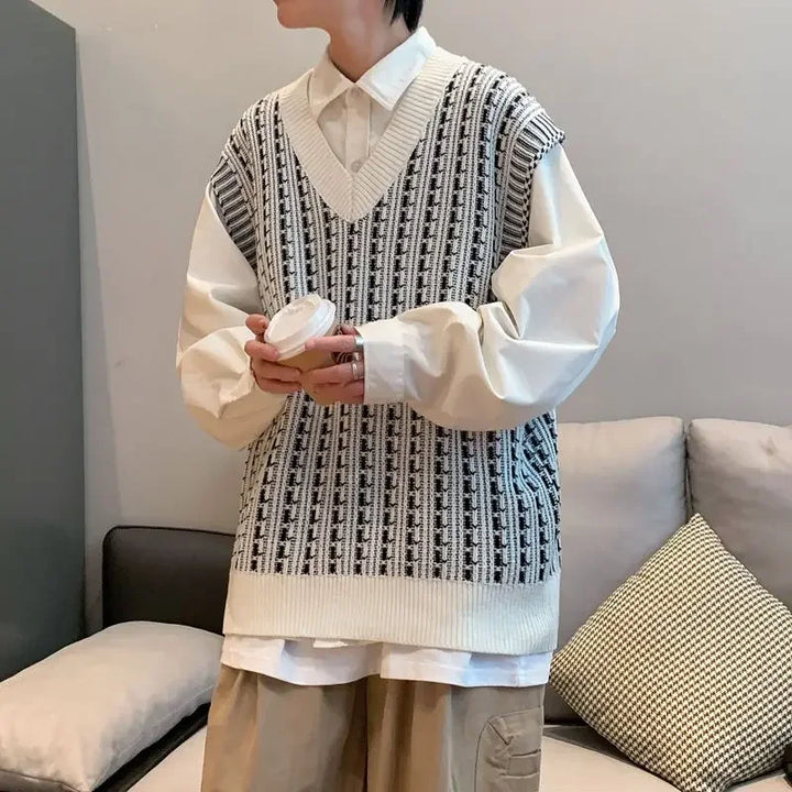 Knitwear Sweaters Male New In Korean Fashion Men&