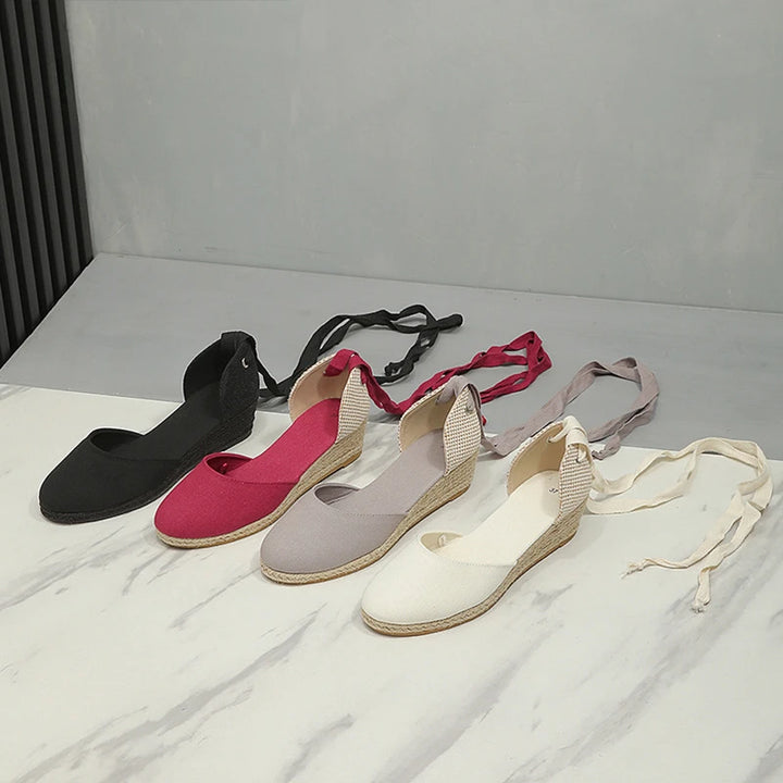 Sandals for Women 2026 Grass Woven High Heels Summer Strap High Heels Linen Soled Shoes Strap Hemp Rope Wedges Shoes for Women