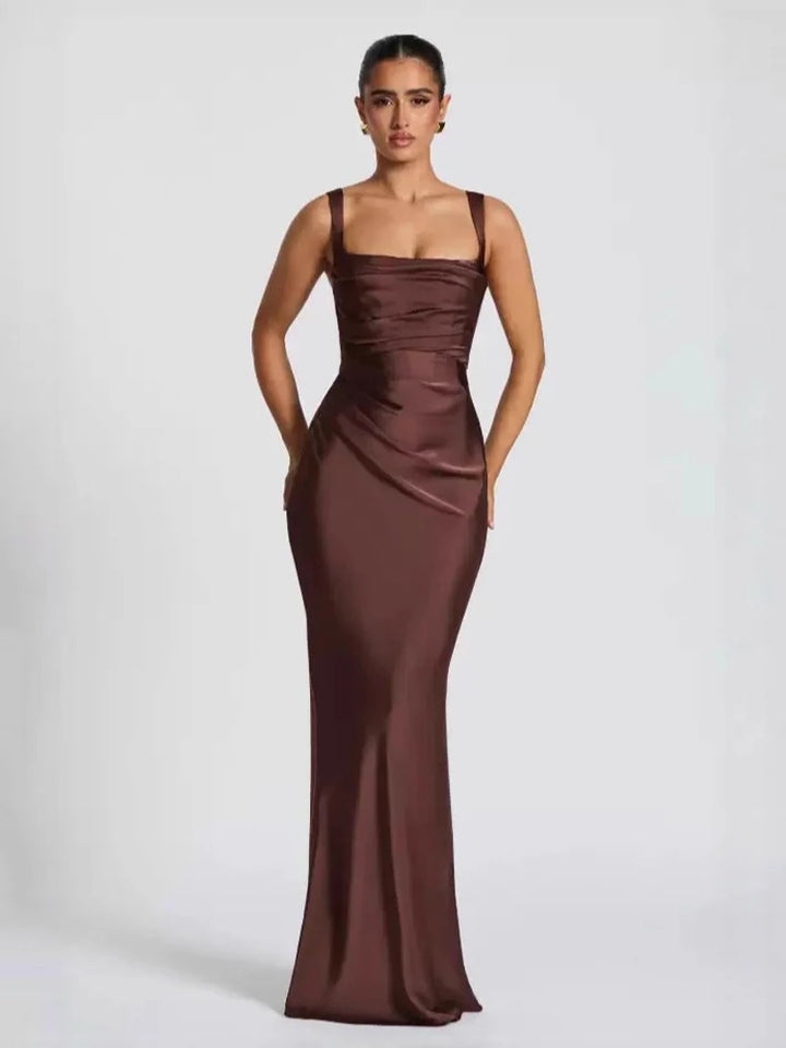 Elegant Women Corset Maxi Dress with Scarf Sexy Prom Gown Party Evening Dress Long Backless Lady Verstidos Chic Wedding Dress
