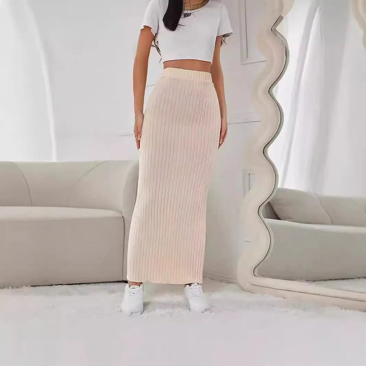 Sexy Bodycon Pencil Skirt High Waist Elastic Waist Spring Summer Casual Midi Skirts Women Fashion