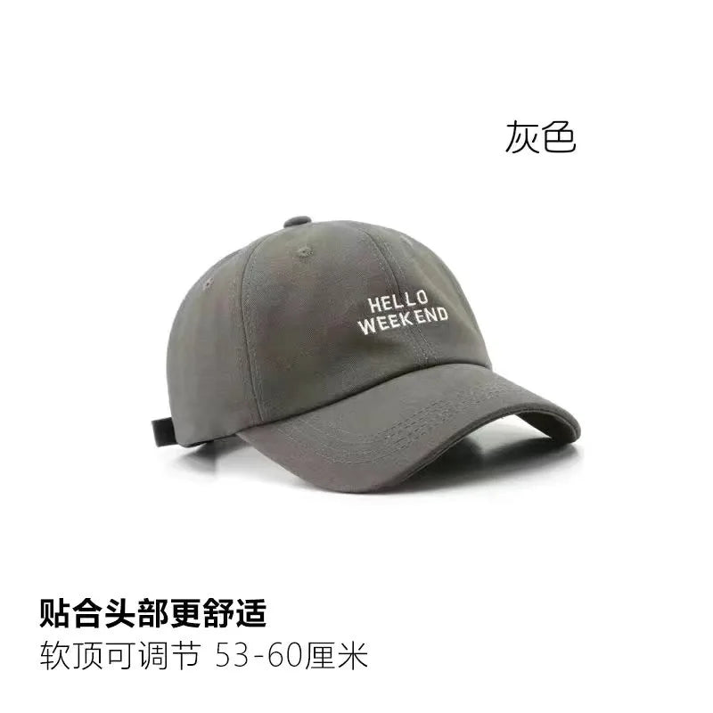 Women Baseball Cap Fashion Spring Summer Oversized Embroidered Letters Curved Brim Daily Wear Outdoor Sports For Big Head