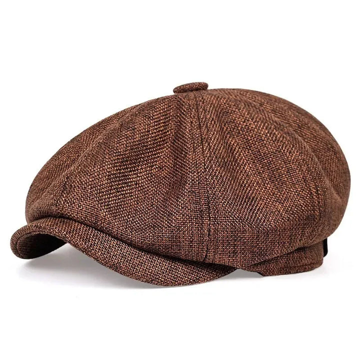 Newsboy Cap for Men Vintage Outfit Cabbage Cap Daily Casual Wear 8 Panel Octagonal Beret City Walk British Style Baker Boy Cap