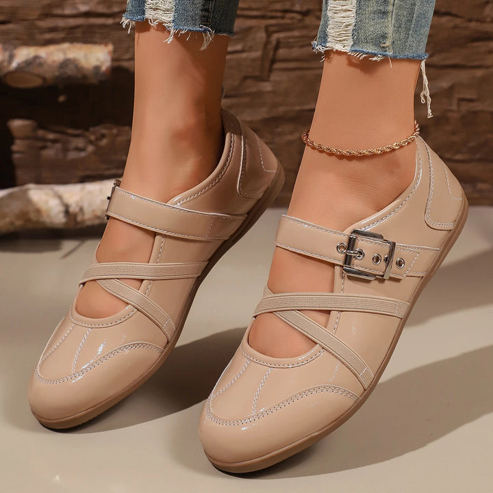 Comfortable Casual Mary Jane Shoes Flat Bottom Versatile Soft Sole Lightweight Women&