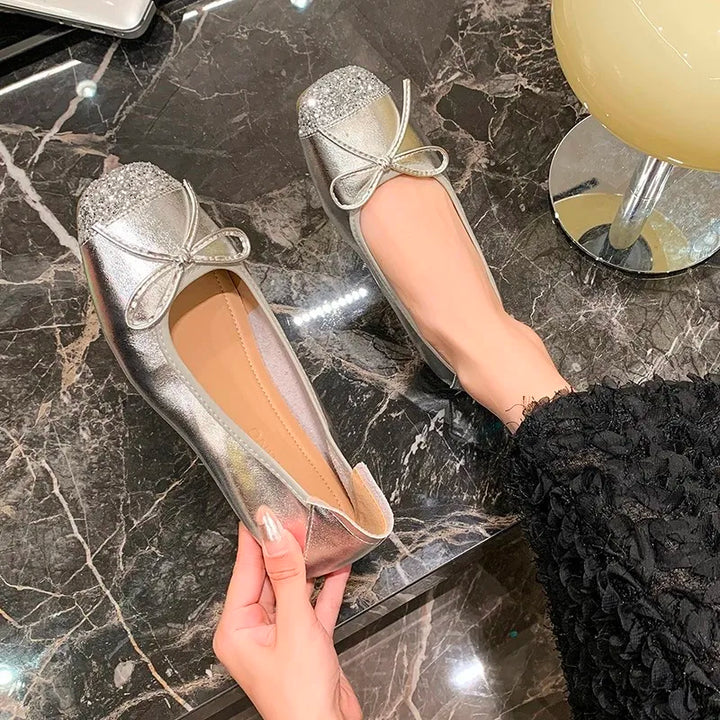 Flat French Ballet Shoes for Women 2026 Summer New Soft Sole Slip-On Lazy Shoes