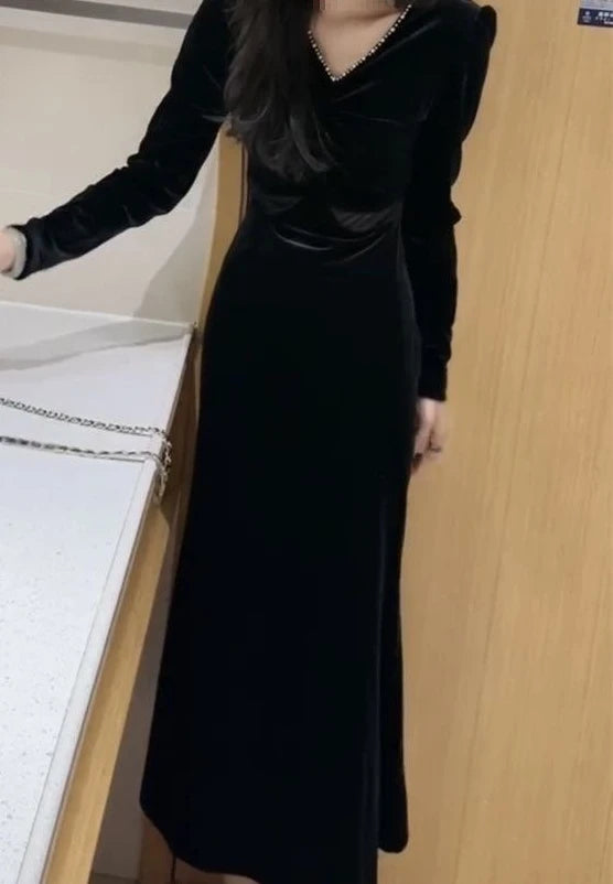Fashionable Velvet Dress for Women&