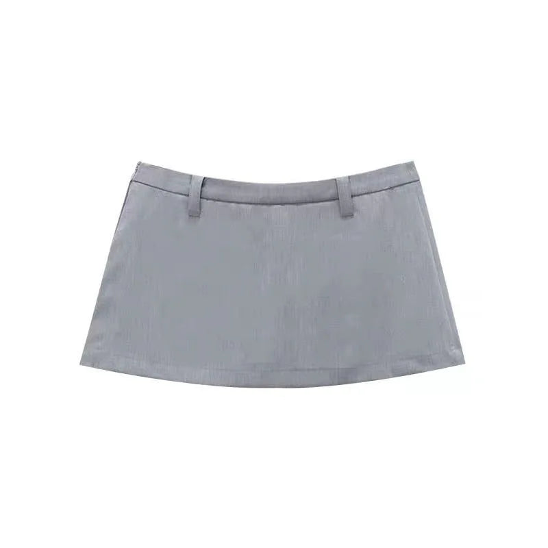 Black Mini Skirts For Woman Vintage Clothes Pencil Skirts Low Waist Korean Fashion Skirt Japanese Y2k Basic Micro Skirts Kawaii