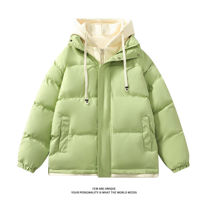Winter Parkas Women 2025 New in Casual Thick Warm Jackets Hood Coats Solid Loose Female Down Outerwears Chaquetas Parkas Mujer