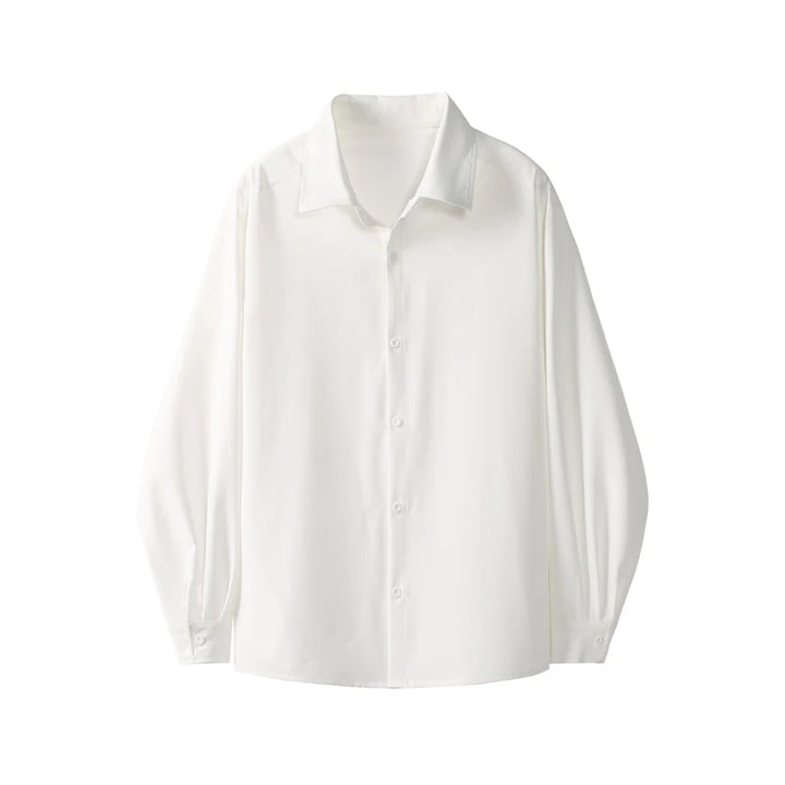 Mens Shirts Men Clothing Shirt Big Size Simple Design Long Sleeve Casual Comfortable Fashion Fit Large Tall Gentlemen