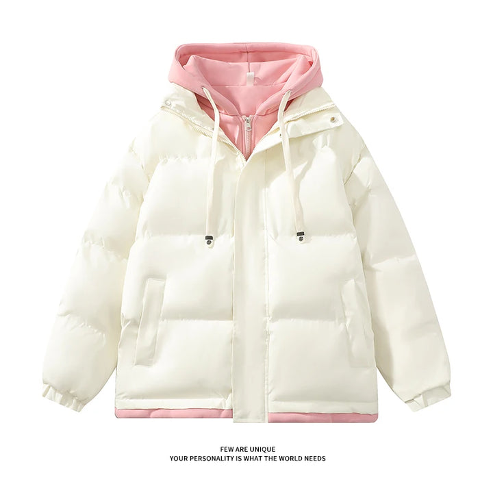 Winter Parkas Women 2025 New in Casual Thick Warm Jackets Hood Coats Solid Loose Female Down Outerwears Chaquetas Parkas Mujer