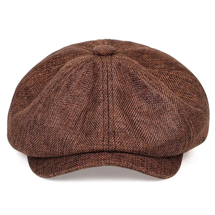 Newsboy Cap for Men Vintage Outfit Cabbage Cap Daily Casual Wear 8 Panel Octagonal Beret City Walk British Style Baker Boy Cap