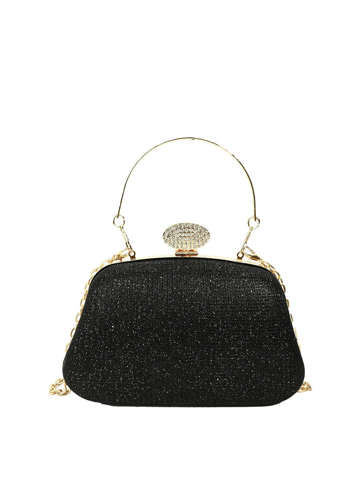 Chain Evening Bag Dinner Shoulder Bag for Women Handbag - Fashion Crossbody Bags Vintage Elegant Rhinestones Clutch Bag 2025 New