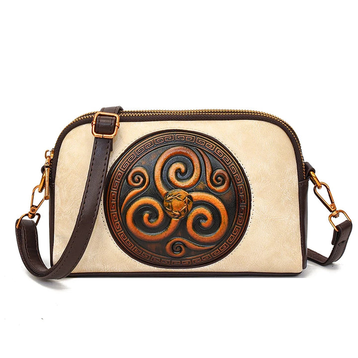 Retro Shoulder Bags for Women Small Bag Luxurious Designer Classic Double-layer Pocket 3D Embossed Diagonal Cross Bag Mom Purse