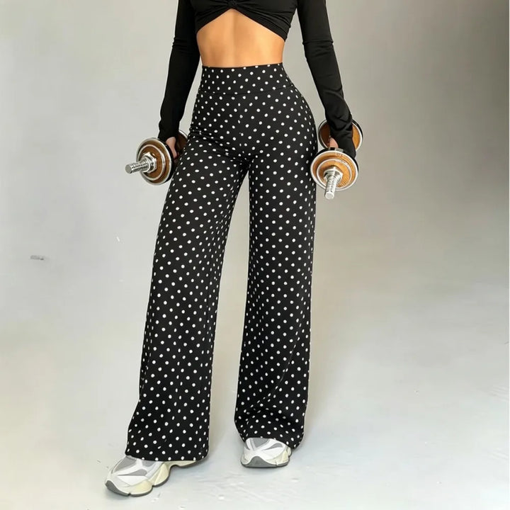 Straight Leg Yoga Pants For Women, Butt Lift Sculpting Quick Dry Breathable Cool Touch Gym Fitness Workout Casual Long Trousers
