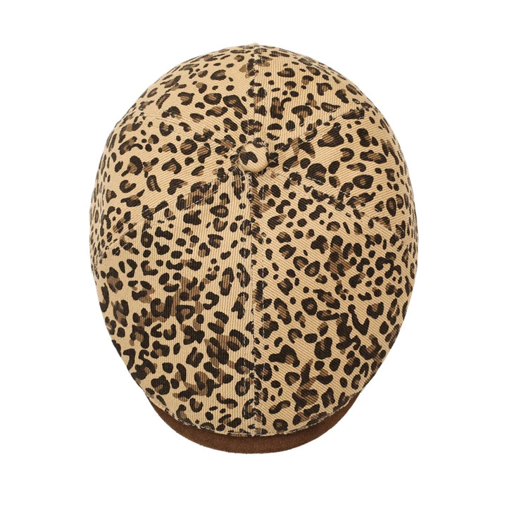 Leopard Print Newsboy Cap - New Style for Spring &amp; Autumn, American Vintage Paperboy Hat